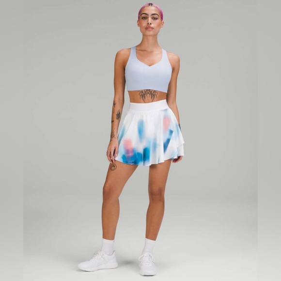 Lululemon Court Rival Skirt Baseline Wash Print Multi - Picture 2 of 16